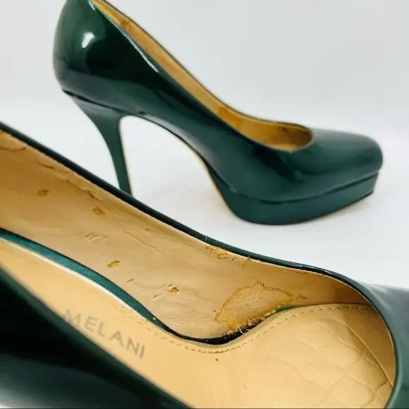 Antonio Melani Hunter Green Patent Leather Pump - Picture 7 of 10
